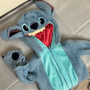 Stitch 3-6 Mo Disney Store Plush Hooded Zip-Up Cruise Vacation LILO & Stitch